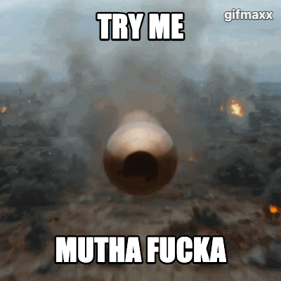 POV of a bullet shooting across a battlefield